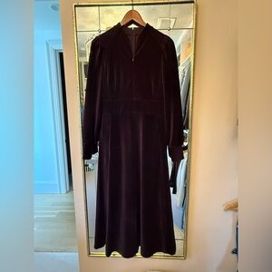 ME+EM brown corduroy Long Sleeve Dress- size 6  US